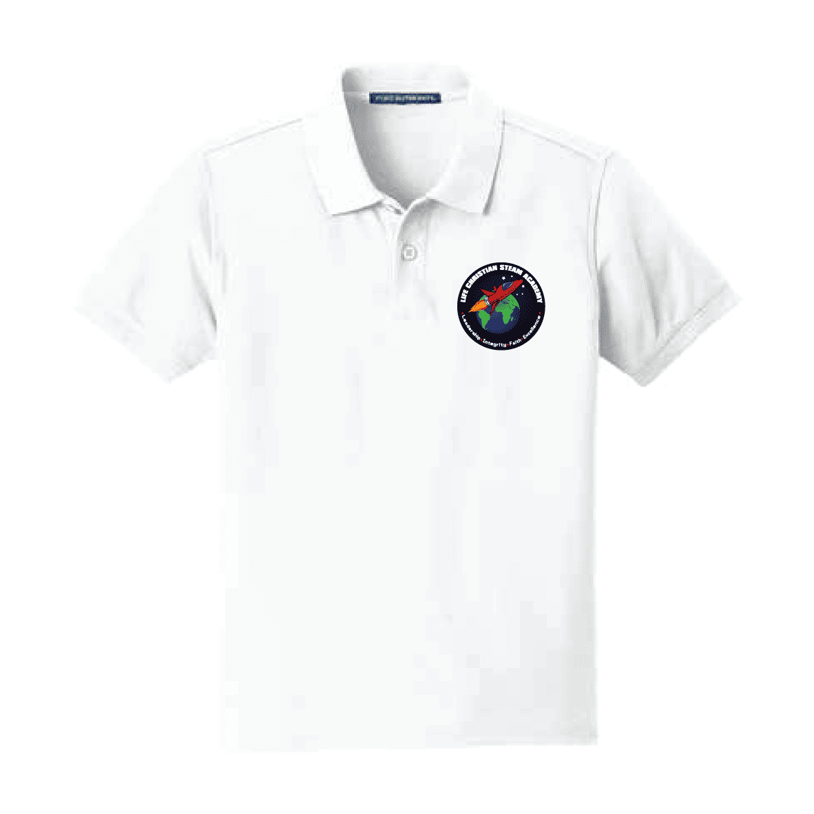 PIQUE POLO WHITE